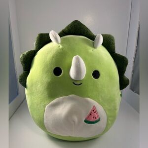 Squishmallow Tristan The Triceratops 8" Plush Dinosaur Toy